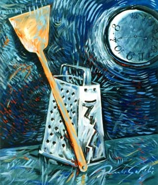 La grattugia non sa leggere l'orologio / 38x46 cm