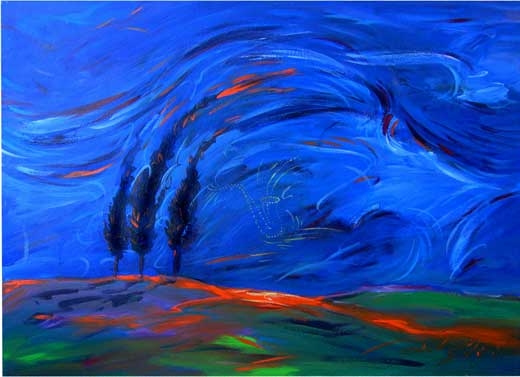 Una Nota nell Vento / 73 x 54 cm