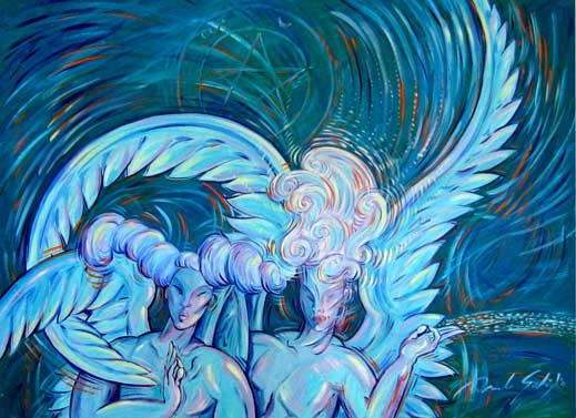 Amicizia angelica / 100 x 73 cm