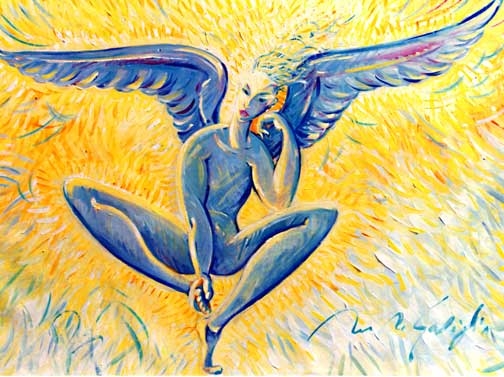Angelo Pensante / 67 x 49 cm