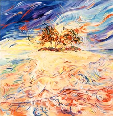 La Dea dell'Isola / 65 x 65 cm