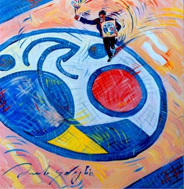 Jugando con Miró / 41 x 41 cm