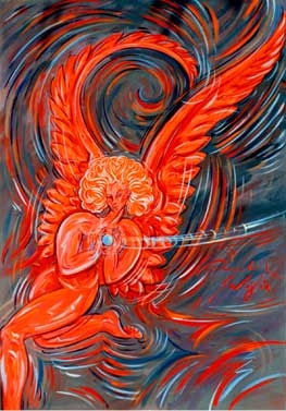 L'angelo di Fuoco / 65 x 93 cm